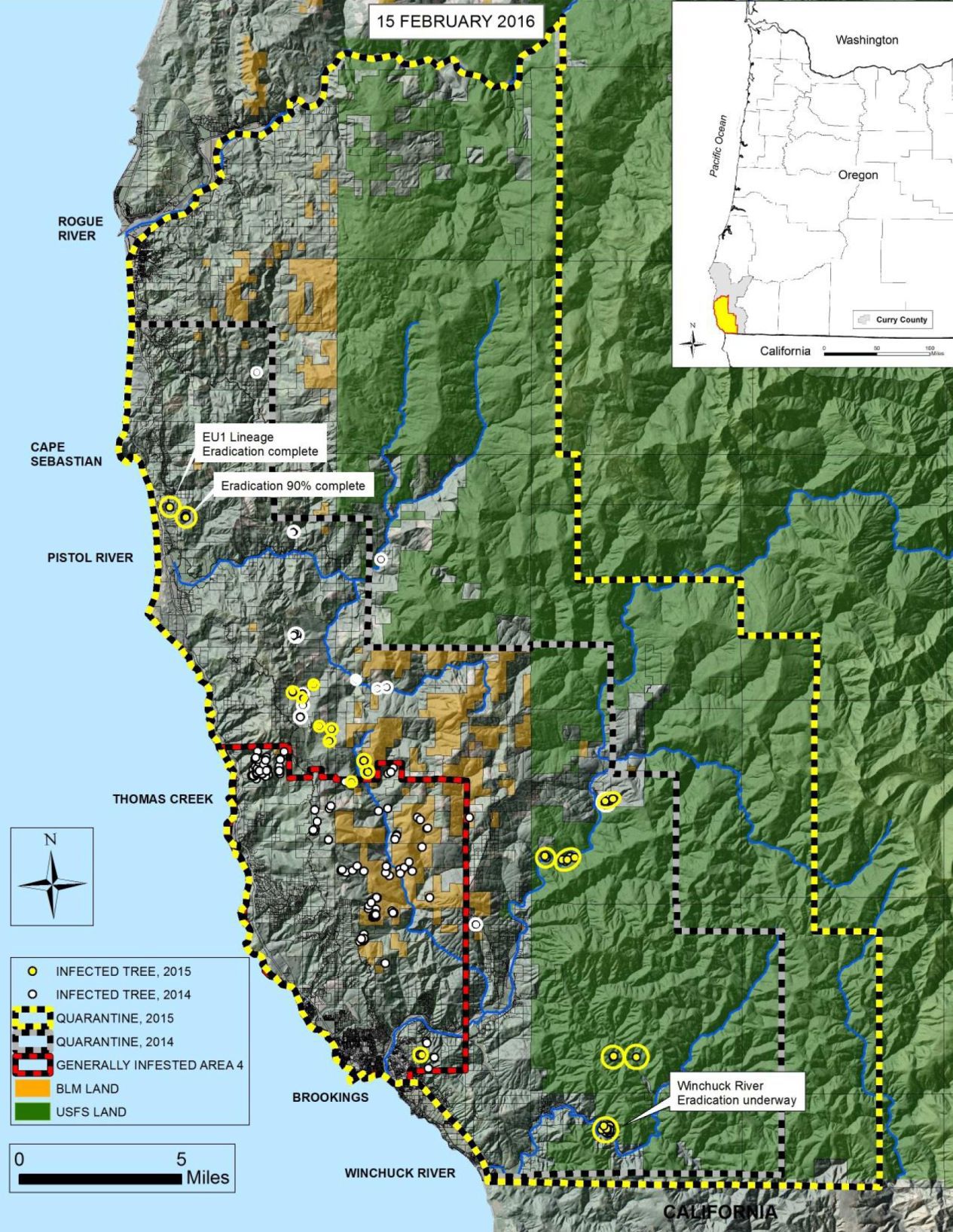 Sudden Oak Death - Feb. 2016